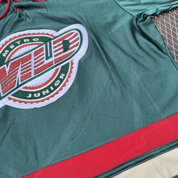 Metro Junior Wild Hockey Jersey Minnesota Wild Green Color K1 Sportswear‎ #4 - Picture 4 of 11